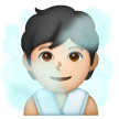 Person In Steamy Room: Light Skin Tone on Samsung