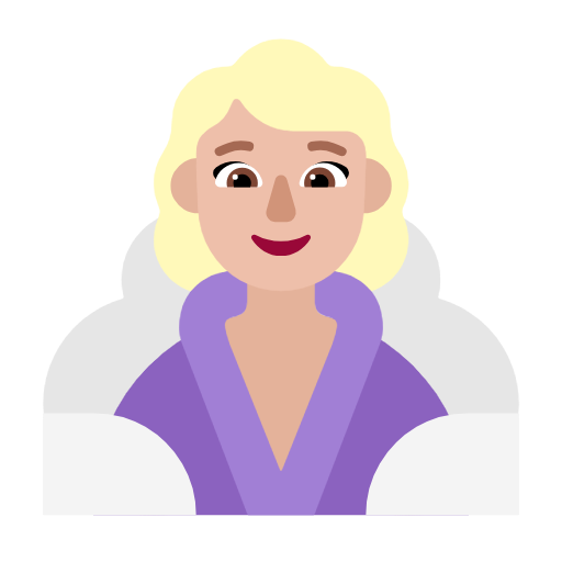 Woman In Steamy Room: Medium-Light Skin Tone on Microsoft Fluent