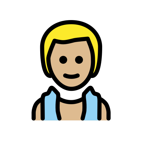 Man In Steamy Room: Medium-Light Skin Tone on OpenMoji