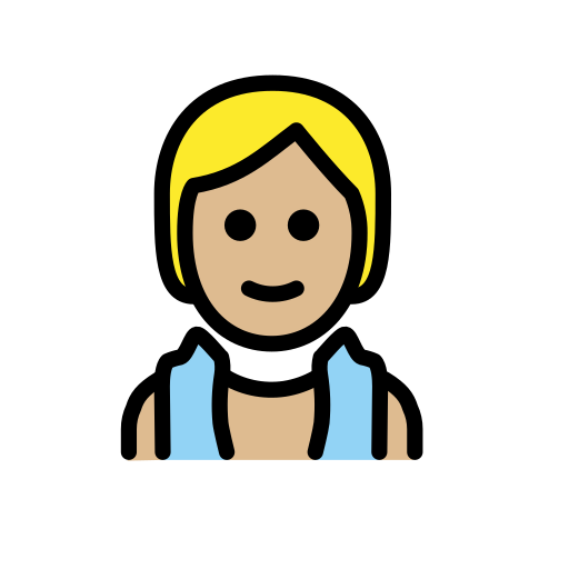 Person In Steamy Room: Medium-Light Skin Tone on OpenMoji