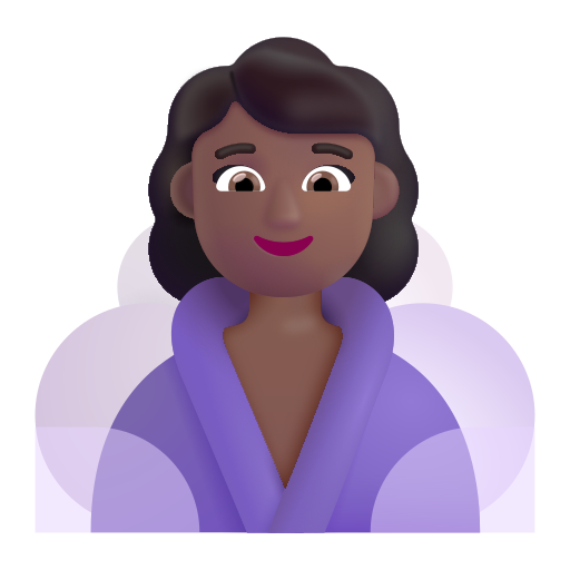 Woman In Steamy Room: Medium-Dark Skin Tone on Microsoft 3D