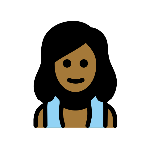 Woman In Steamy Room: Medium-Dark Skin Tone on OpenMoji