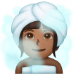 Woman In Steamy Room: Medium-Dark Skin Tone on Samsung