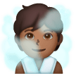 Person In Steamy Room: Medium-Dark Skin Tone on Samsung