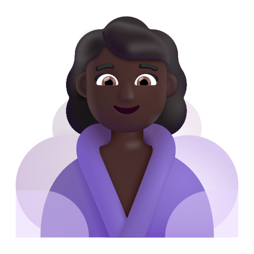 Woman In Steamy Room: Dark Skin Tone on Microsoft 3D