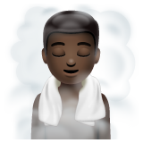 Man In Steamy Room: Dark Skin Tone on WhatsApp