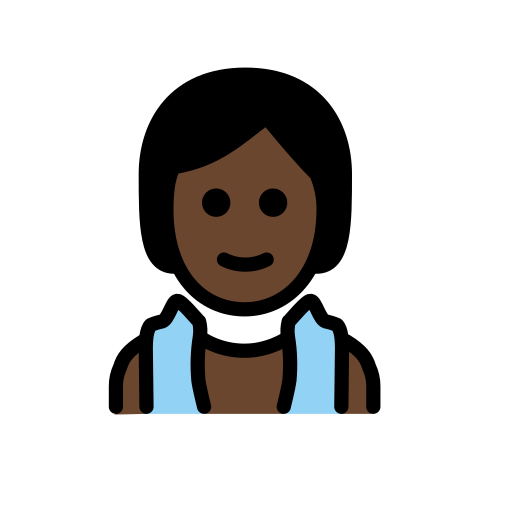 Person In Steamy Room: Dark Skin Tone on OpenMoji