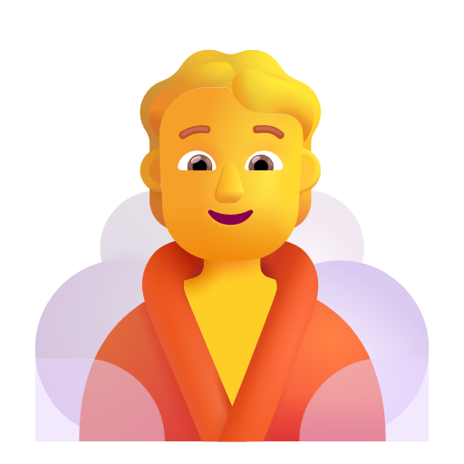 Person In Steamy Room on Microsoft 3D