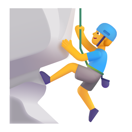 Man Climbing on Microsoft 3D