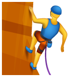 Man Climbing on WhatsApp