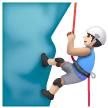 Man Climbing: Light Skin Tone on Samsung