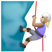 Woman Climbing: Medium-Light Skin Tone on Samsung