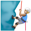 Man Climbing: Medium-Light Skin Tone on Samsung