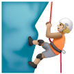 Person Climbing: Medium-Light Skin Tone on Samsung