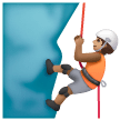 Person Climbing: Medium Skin Tone on Samsung