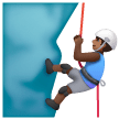 Man Climbing: Medium-Dark Skin Tone on Samsung