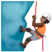Person Climbing: Medium-Dark Skin Tone on Samsung