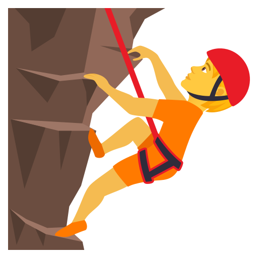 Person Climbing on JoyPixels