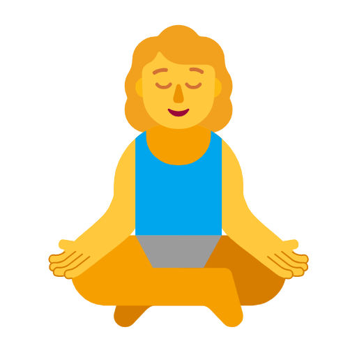 Woman In Lotus Position on Microsoft Fluent