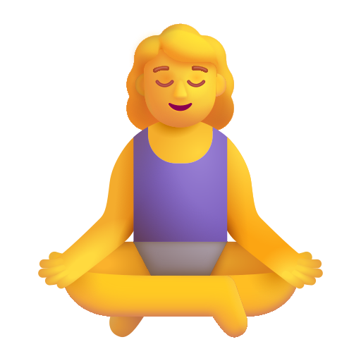 Woman In Lotus Position on Microsoft 3D