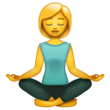 Woman In Lotus Position on WhatsApp