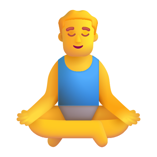 Man In Lotus Position on Microsoft 3D