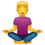 Man In Lotus Position on WhatsApp