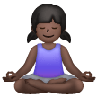 Woman In Lotus Position: Dark Skin Tone on Samsung