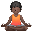 Person In Lotus Position: Dark Skin Tone on Samsung