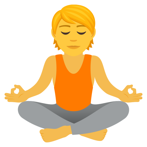 Person In Lotus Position on JoyPixels