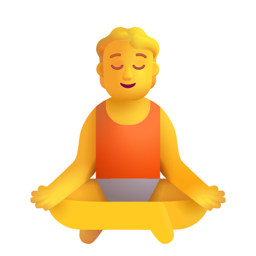 Person In Lotus Position on Microsoft 3D