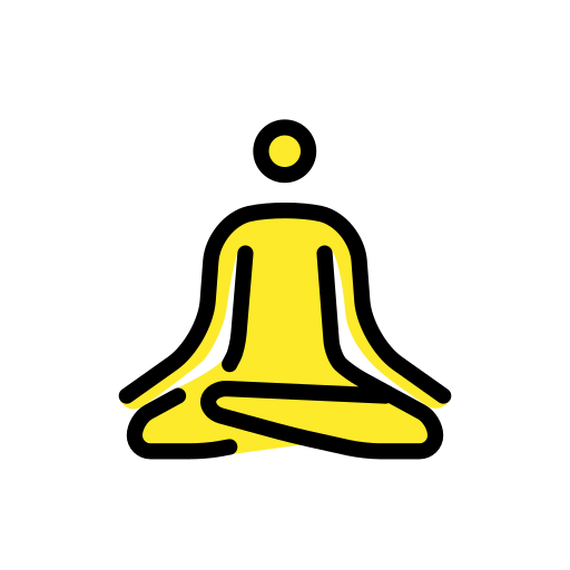Person In Lotus Position on OpenMoji