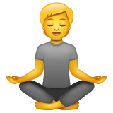 Person In Lotus Position on WhatsApp