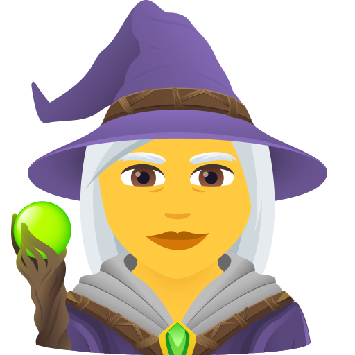 Woman Mage on JoyPixels
