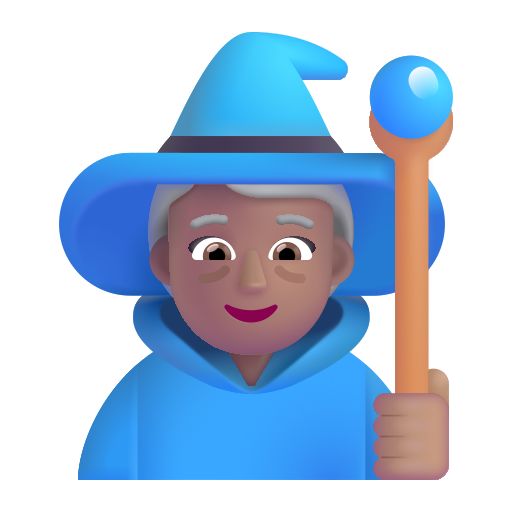 Woman Mage: Medium Skin Tone on Microsoft 3D