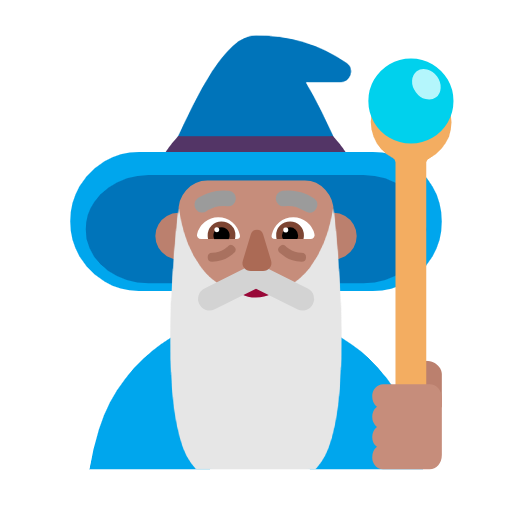 Man Mage: Medium Skin Tone on Microsoft Fluent