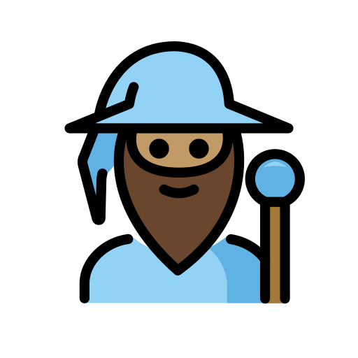 Man Mage: Medium Skin Tone on OpenMoji