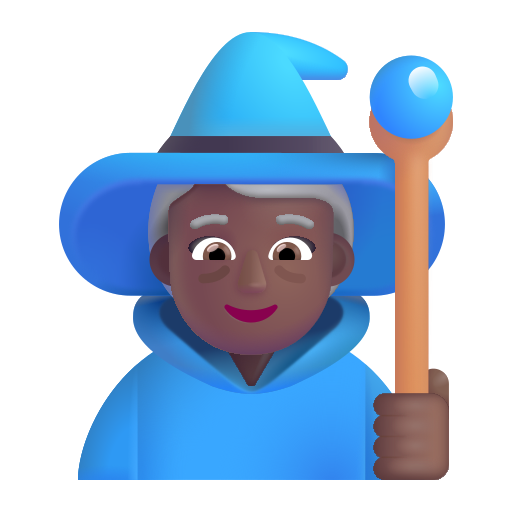 Woman Mage: Medium-Dark Skin Tone on Microsoft 3D