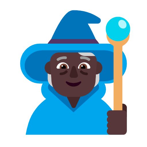 Mage: Dark Skin Tone on Microsoft Fluent