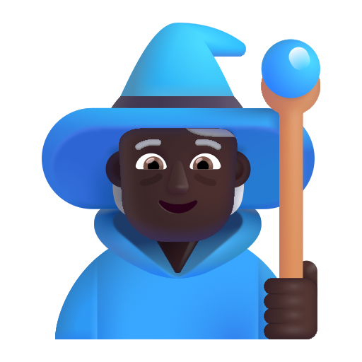 Mage: Dark Skin Tone on Microsoft 3D