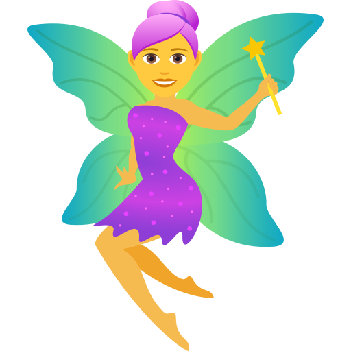 Woman Fairy on JoyPixels