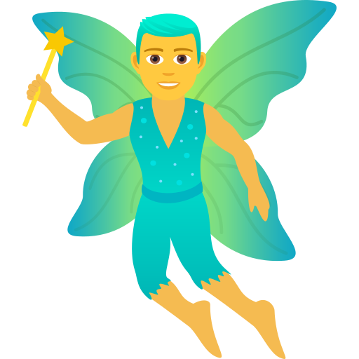 Man Fairy on JoyPixels