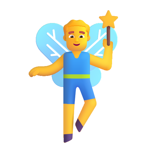 Man Fairy on Microsoft 3D
