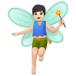 Man Fairy: Light Skin Tone on Samsung