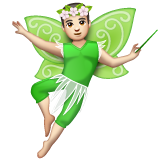 Man Fairy: Light Skin Tone on WhatsApp