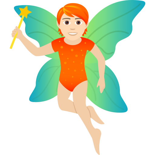 Fairy: Light Skin Tone on JoyPixels