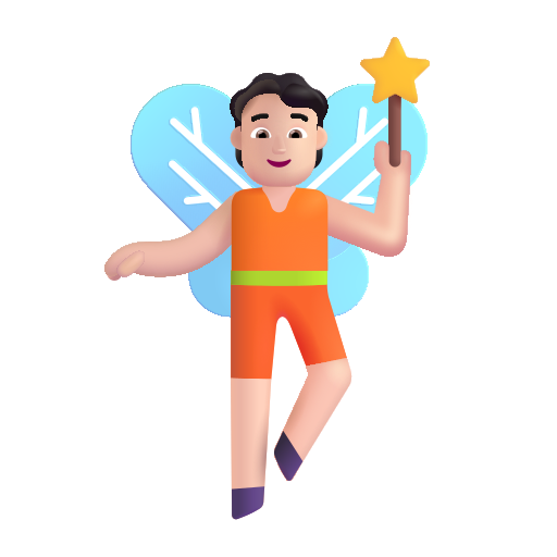 Fairy: Light Skin Tone on Microsoft 3D