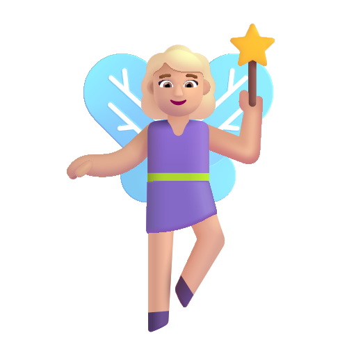 Woman Fairy: Medium-Light Skin Tone on Microsoft 3D