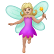 Woman Fairy: Medium-Light Skin Tone on Samsung