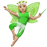 Man Fairy: Medium-Light Skin Tone on WhatsApp